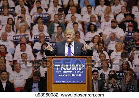 Republican presidential candidate Donald Trump campaign rally at the South Point Arena & Casino in Las Vegas View Large Photo Image Stock Image - Republican presidential candidate Donald Trump campaign rally at the South Point Arena & Casino in Las Vegas. Fotosearch
