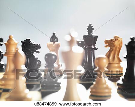Selective focus close up of chess game and chess pieces View Large Photo Image Stock Photo - Selective focus close up of chess game and chess pieces. Fotosearch