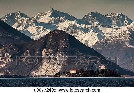 Snowcapped mounains, Lake Maggiore, Piedmont, Lombardy, Italy View Large Photo Image Stock Photography - Snowcapped mounains, Lake Maggiore, Piedmont, Lombardy, Italy. Fotosearch