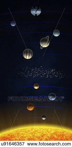 Solar system and 'ninth planet X' View Large Photo Image Stock Photo - Solar system and 'ninth planet X'. Fotosearch
