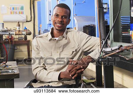 Picture - Student in wheelchair. Fotosearch