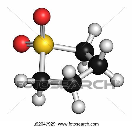 Sulfolane industrial solvent molecule View Large Photo Image Stock Photo - Sulfolane industrial solvent molecule. Fotosearch