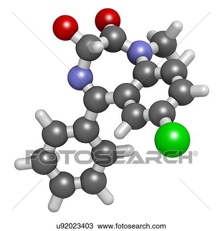 Temazepam benzodiazepine drug molecule View Large Photo Image Stock Image - Temazepam benzodiazepine drug molecule. Fotosearch