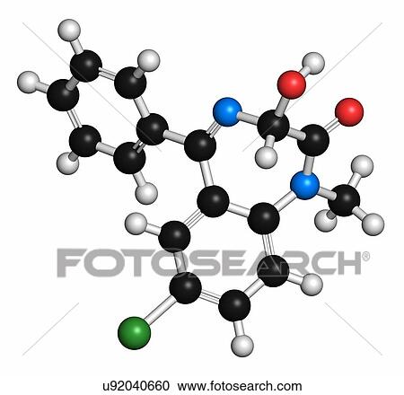 Temazepam benzodiazepine drug molecule View Large Photo Image Stock Image - Temazepam benzodiazepine drug molecule. Fotosearch