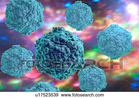 Stock Illustration - Tobacco ringspot virus, illustration. Fotosearch