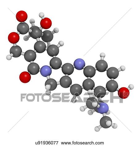 Stock Photo - Topotecan cancer drug molecule. Fotosearch
