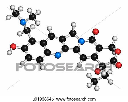 Stock Photography - Topotecan cancer drug molecule. Fotosearch