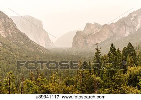 Stock Photo - Tunnel view, Yosemite Valley, Yosemite national park, California, USA. Fotosearch