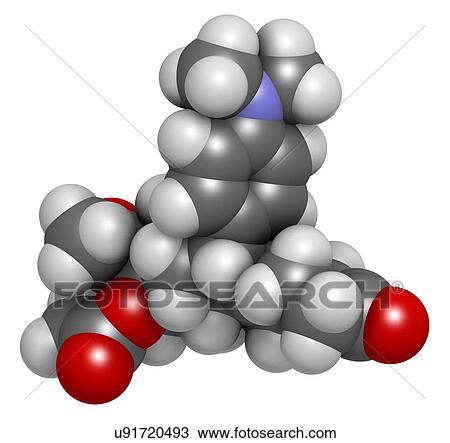 Stock Image - Ulipristal acetate contraceptive drug. Fotosearch