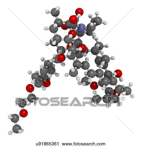 Stock Image - Umirolimus immunosuppressant molecule. Fotosearch