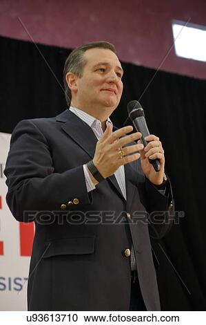 Stock Image - US Senator Ted Cruz Campaigns in Las Vegas before Republican Nevada Caucus. Fotosearch