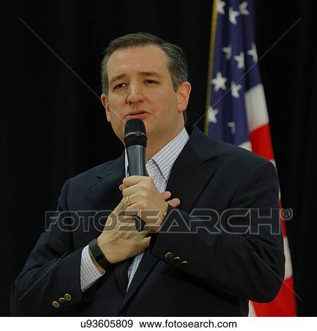 Stock Photo - US Senator Ted Cruz Campaigns in Las Vegas before Republican Nevada Caucus. Fotosearch