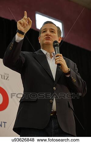 Stock Photo - US Senator Ted Cruz Campaigns in Las Vegas before Republican Nevada Caucus. Fotosearch
