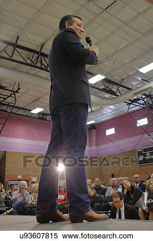 Stock Photography - US Senator Ted Cruz Campaigns in Las Vegas before Republican Nevada Caucus. Fotosearch