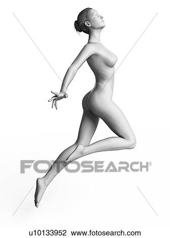 Woman dancing, illustration View Large Illustration Drawing - Woman dancing, illustration. Fotosearch