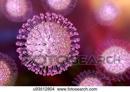 Picture - "Zika virus, illustration". Fotosearch