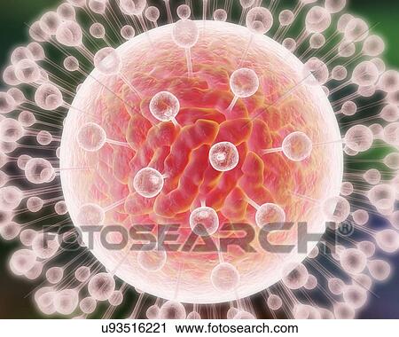 Stock Image - "Zika virus, illustration". Fotosearch