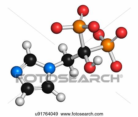 Stock Photo - Zoledronic acid osteoporosis drug. Fotosearch