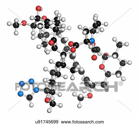 Stock Photo - Zotarolimus immunosuppressant molecule. Fotosearch