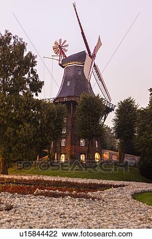 Stock Image - Am Wall Windmill in Bremen Bremen, Germany. Fotosearch
