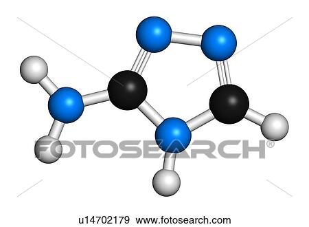 Stock Photo - Amitrol herbicide molecule, illustration. Fotosearch
