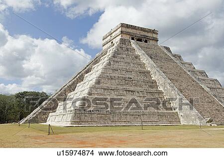 Picture - Ancient Mayan pyramid of Kukulkan. Fotosearch