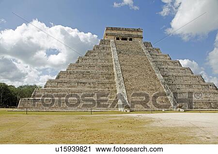 Ancient Mayan pyramid of Kukulkan View Large Photo Image Stock Image - Ancient Mayan pyramid of Kukulkan. Fotosearch