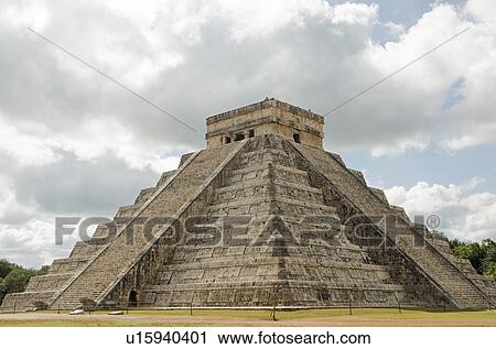 Ancient Mayan pyramid of Kukulkan View Large Photo Image Stock Image - Ancient Mayan pyramid of Kukulkan. Fotosearch