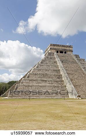 Stock Photo - Ancient Mayan pyramid of Kukulkan. Fotosearch