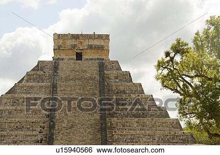 Ancient Mayan pyramid of Kukulkan View Large Photo Image Stock Photograph - Ancient Mayan pyramid of Kukulkan. Fotosearch