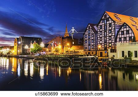 Stock Photo - Architecture of Bydgoszcz along Brda River Bydgoszcz, Kuyavian-Pomeranian, Poland. Fotosearch