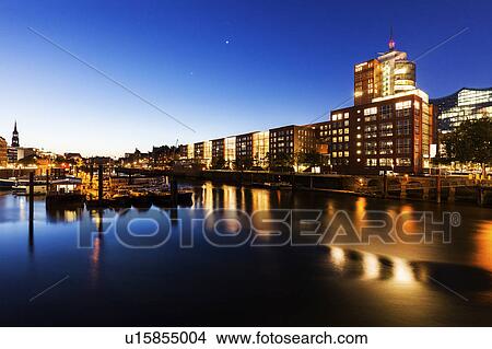 Picture - Architecutre of Speicherstadt in Hamburg Hamburg, Germany. Fotosearch