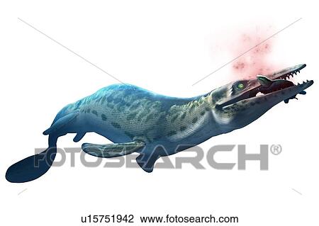 Artwork of a mosasaur View Large Photo Image Stock Image - Artwork of a mosasaur. Fotosearch