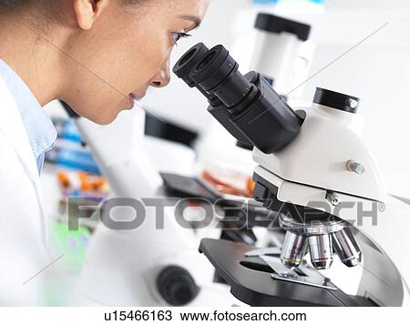 Stock Image - Biological research. Fotosearch