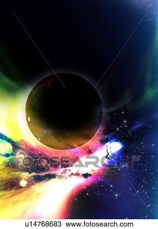 Stock Image - Black hole. Fotosearch
