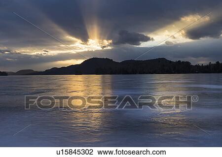 Brant Lake in Adirondack region at sunset View Large Photo Image Stock Image - Brant Lake in Adirondack region at sunset. Fotosearch