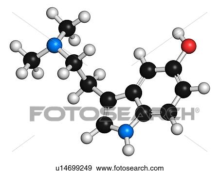 Stock Photo - Bufotenin toad molecule, illustration. Fotosearch