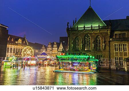 Christmas Market on Bremen Market Square Bremen, Germany View Large Photo Image Stock Image - Christmas Market on Bremen Market Square Bremen, Germany. Fotosearch