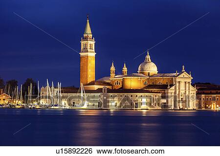 Stock Photograph - Church of San Giorgio Maggiore in Venice Venice, Veneto, Italy. Fotosearch