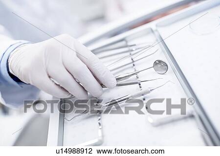 Stock Image - Close-up of dental equipment. Fotosearch