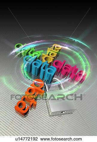 Stock Image - Data security concept. Fotosearch