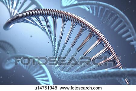 Stock Photo - Dna and senger sequence. Fotosearch