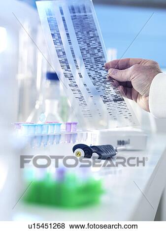 Stock Photo - DNA research. Fotosearch