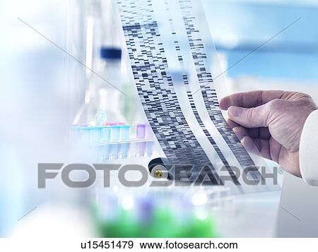 Stock Photo - DNA research. Fotosearch