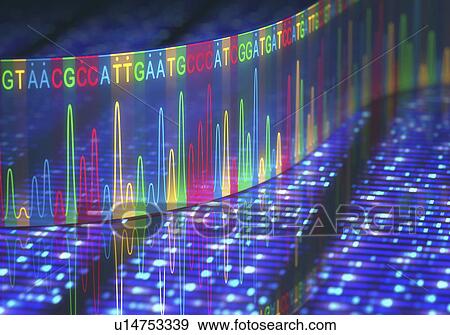 Stock Photo - Dna sequencing. Fotosearch