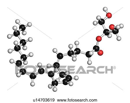 Stock Photo - Endocannabinoid molecule, illustration. Fotosearch