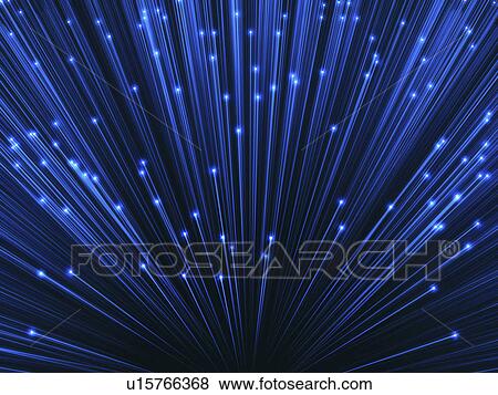 Stock Photo - Fibre optics, illustration. Fotosearch