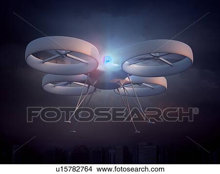 Futuristic drone, illustration View Large Photo Image Picture - Futuristic drone, illustration. Fotosearch