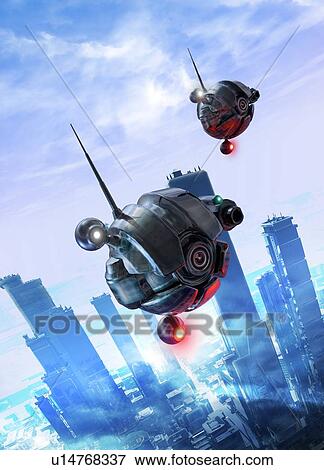 Futuristic drones View Large Photo Image Stock Photo - Futuristic drones. Fotosearch