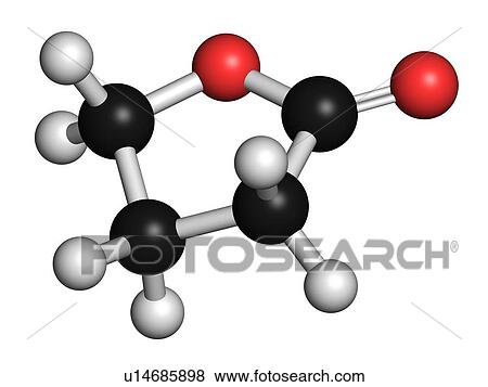 Stock Photo - Gamma-butyrolactone solvent, illustration. Fotosearch
